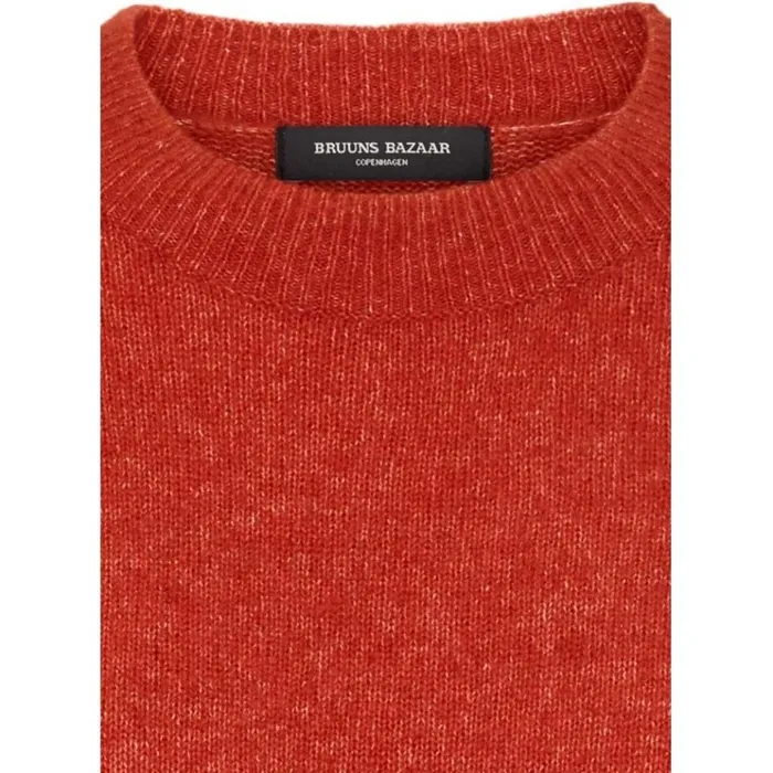 Bruuns Bazaar Knitwear Womens Holly Johanne Pullover Brick Red Bruuns Bazaar Knitwear Womens Holly Johanne Pullover Brick Red