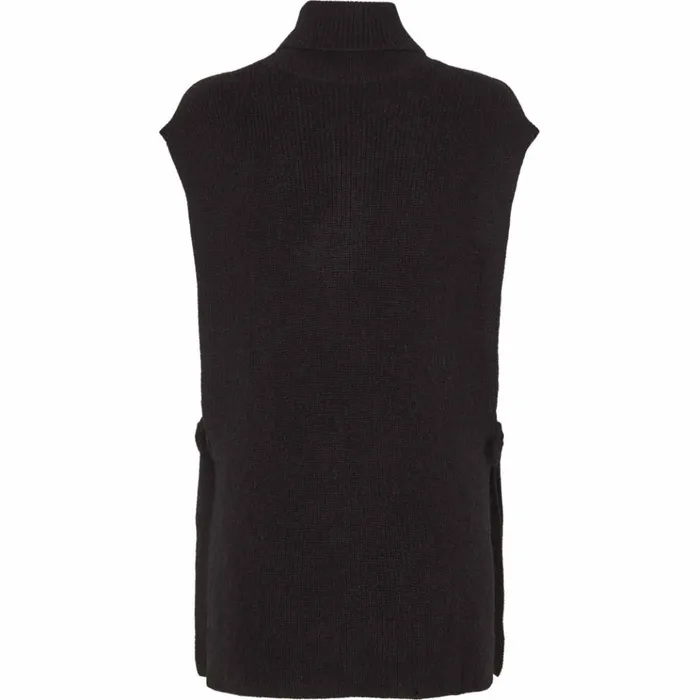 Bruuns Bazaar Knitwear Womens Parisa Aideen Vest Black Bruuns Bazaar Knitwear Womens Parisa Aideen Vest Black
