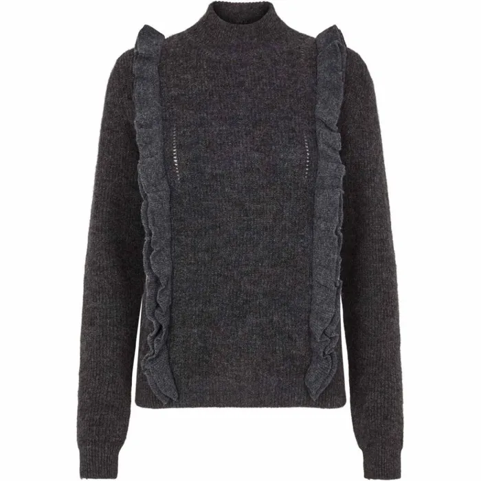 Bruuns Bazaar Knitwear Womens Parisa Desire Knit Dark Grey