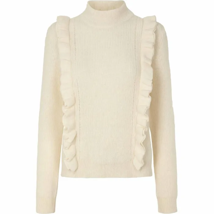 Bruuns Bazaar Knitwear Womens Parisa Desire Knit Snow White Bruuns Bazaar Knitwear Womens Parisa Desire Knit Snow White
