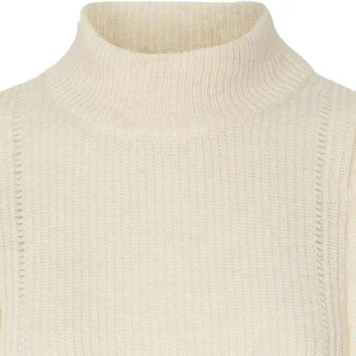 Bruuns Bazaar Knitwear Womens Parisa Desire Knit Snow White Bruuns Bazaar Knitwear Womens Parisa Desire Knit Snow White