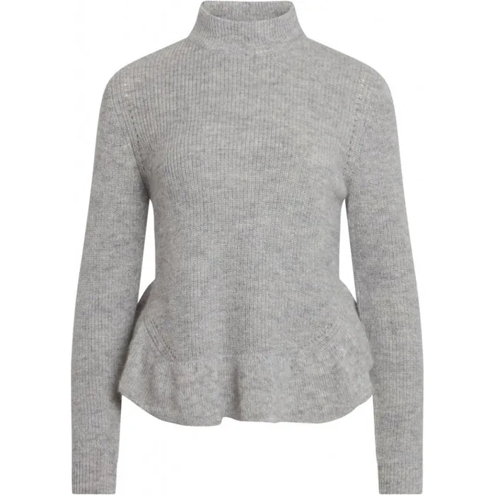 Bruuns Bazaar Knitwear Womens Parisa Neav Knit Light Grey