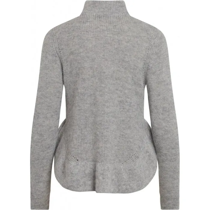 Bruuns Bazaar Knitwear Womens Parisa Neav Knit Light Grey Bruuns Bazaar Knitwear Womens Parisa Neav Knit Light Grey