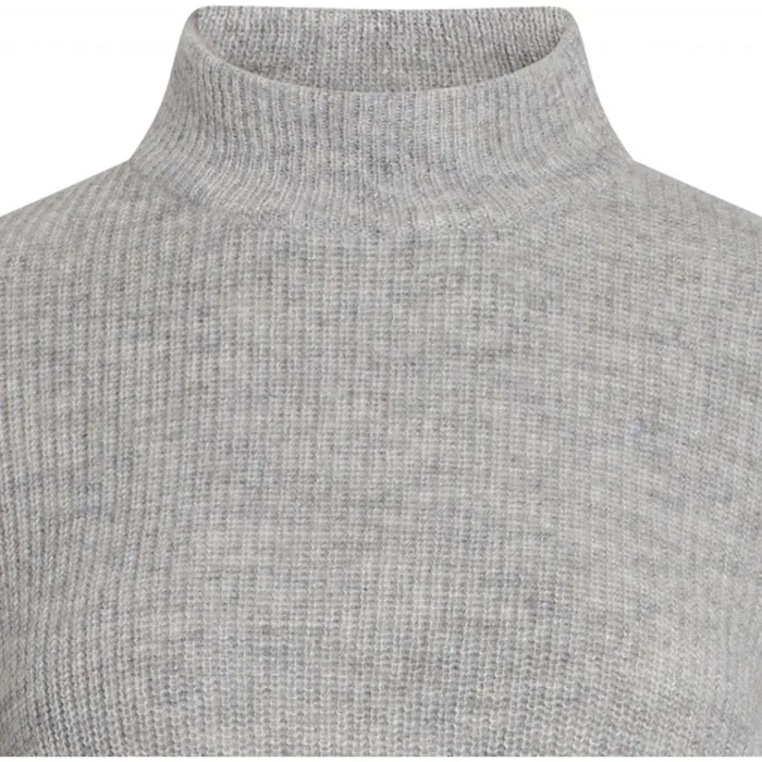 Bruuns Bazaar Knitwear Womens Parisa Neav Knit Light Grey Bruuns Bazaar Knitwear Womens Parisa Neav Knit Light Grey