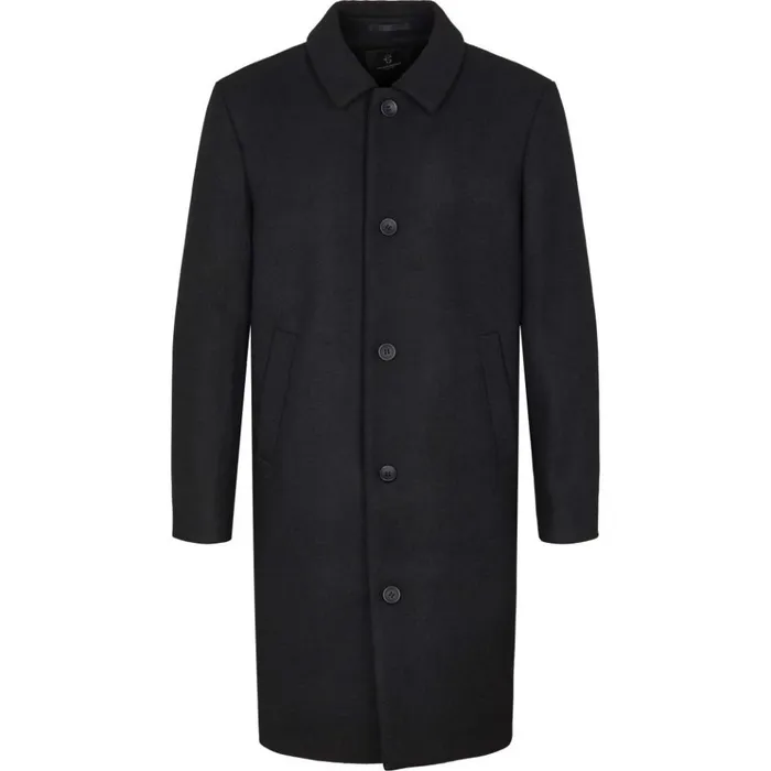 Bruuns Bazaar Outerwear Mens Aslan Mac Coat Black