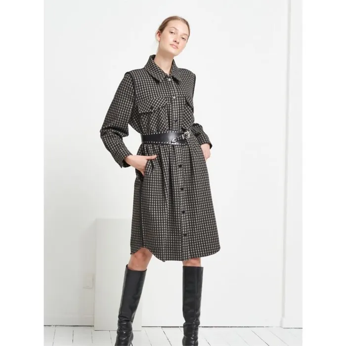 Bruuns Bazaar Outerwear Womens Silja Ilia Jacket Black Check