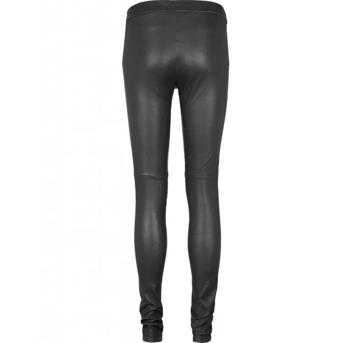 Bruuns Bazaar Pants Womens Chrissy Leather Leggins Black Bruuns Bazaar Pants Womens Chrissy Leather Leggins Black