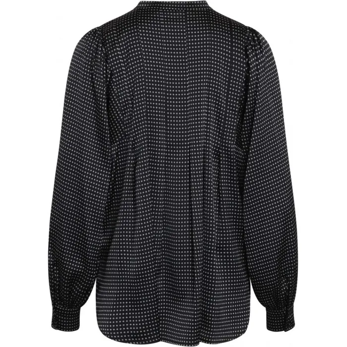 Bruuns Bazaar Shirts Womens Acacia Eadie Shirt Black Aop Bruuns Bazaar Shirts Womens Acacia Eadie Shirt Black Aop