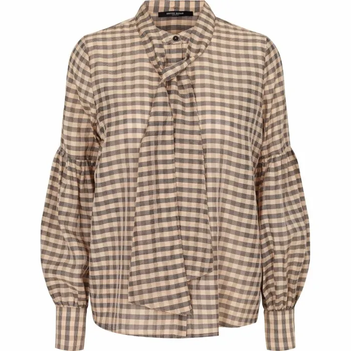 Bruuns Bazaar Shirts Womens Leyre Alexa Shirt Roasted Grey Khaki
