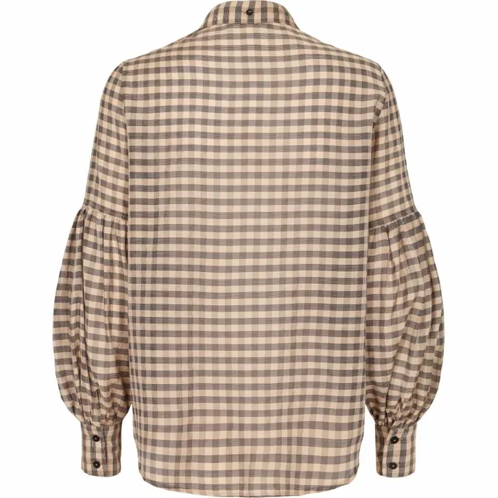 Bruuns Bazaar Shirts Womens Leyre Alexa Shirt Roasted Grey Khaki Bruuns Bazaar Shirts Womens Leyre Alexa Shirt Roasted Grey Khaki