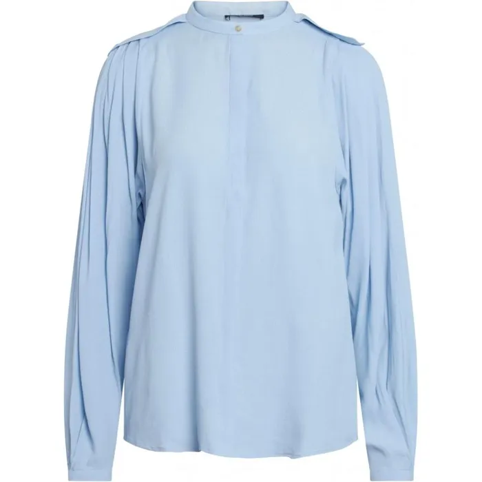 Bruuns Bazaar Shirts Womens Lilli Agnesia Shirt Sky Bruuns Bazaar Shirts Womens Lilli Agnesia Shirt Sky