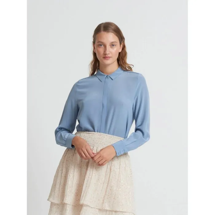 Bruuns Bazaar Shirts Womens Lillie Corinne Shirt Denim