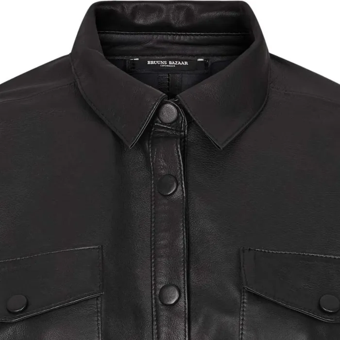 Bruuns Bazaar Shirts Womens Petrah Eloisa Shirt Black Bruuns Bazaar Shirts Womens Petrah Eloisa Shirt Black
