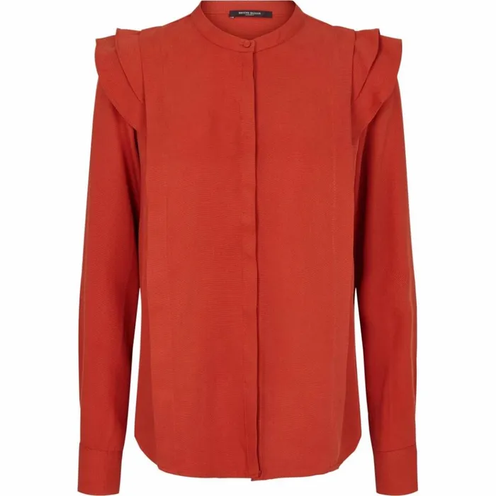 Bruuns Bazaar Shirts Womens Pralenza Haylin Shirt Brick Red