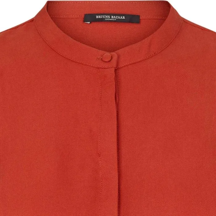 Bruuns Bazaar Shirts Womens Pralenza Haylin Shirt Brick Red Bruuns Bazaar Shirts Womens Pralenza Haylin Shirt Brick Red