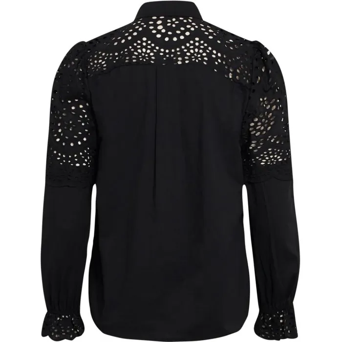 Bruuns Bazaar Shirts Womens Sienna Robine Shirt Black Bruuns Bazaar Shirts Womens Sienna Robine Shirt Black