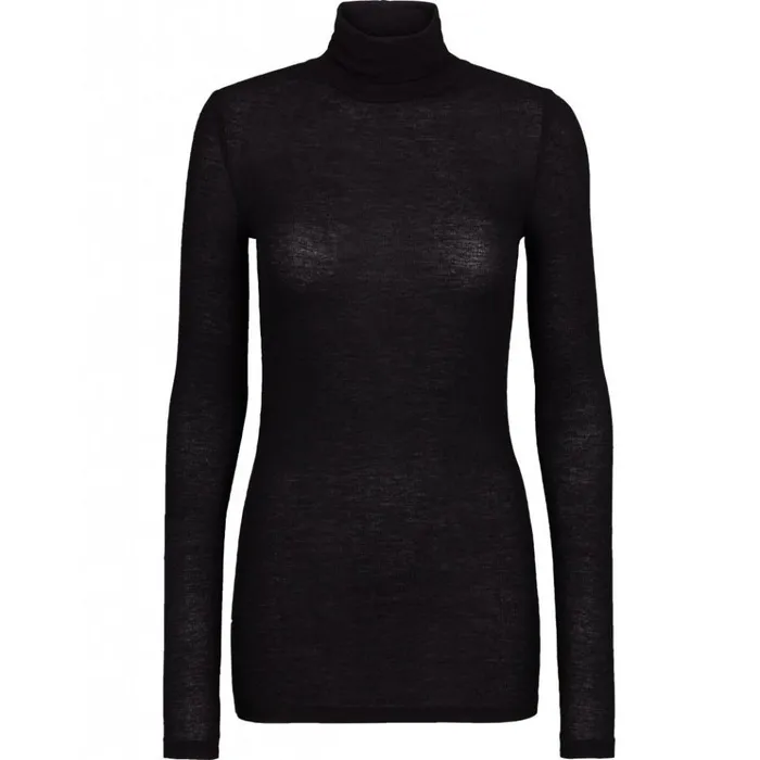 Bruuns Bazaar TShirt Womens Angela Roll Neck Black