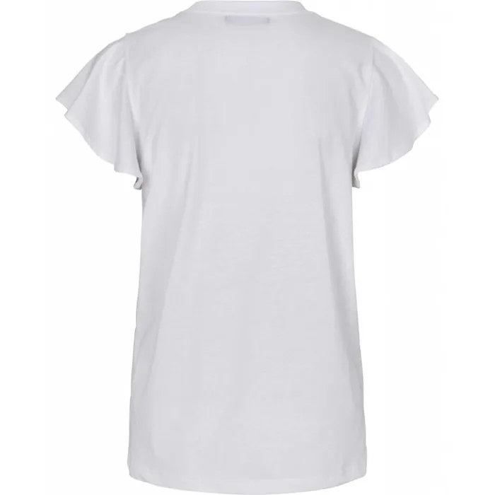Bruuns Bazaar TShirt Womens Carla Darcia Tee Snow White Bruuns Bazaar TShirt Womens Carla Darcia Tee Snow White