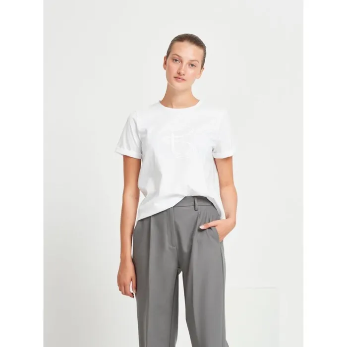 Bruuns Bazaar TShirt Womens Carla Ruba Tee White