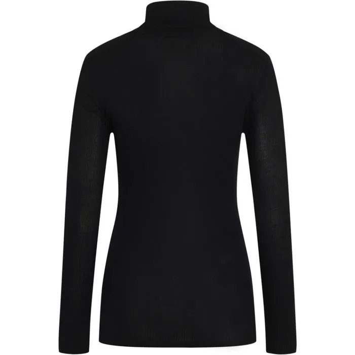Bruuns Bazaar TShirt Womens Katka Rib Belle Roll Neck Black Bruuns Bazaar TShirt Womens Katka Rib Belle Roll Neck Black