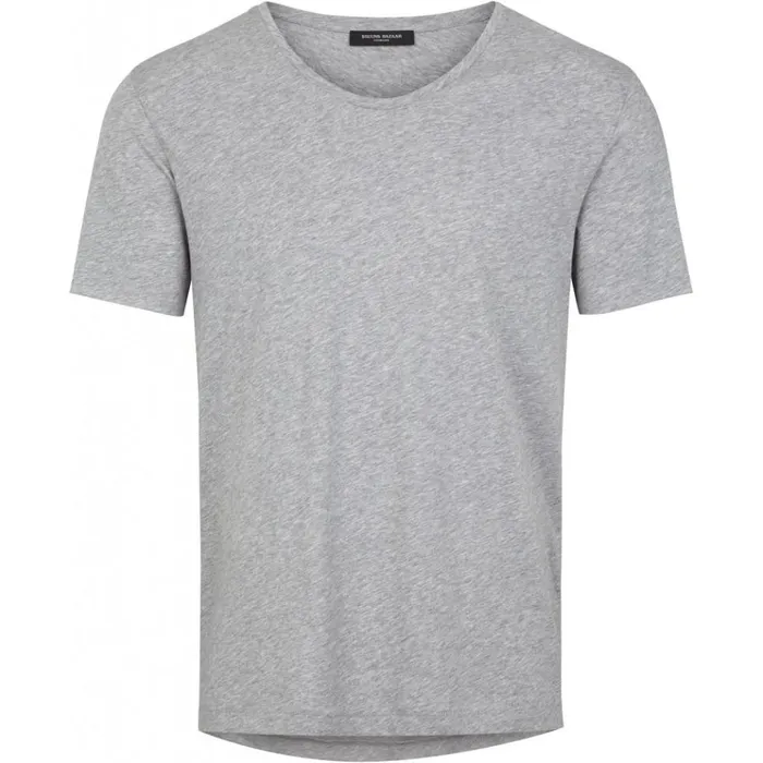 Bruuns Bazaar TShirts Mens Erik Tee Grey Mel