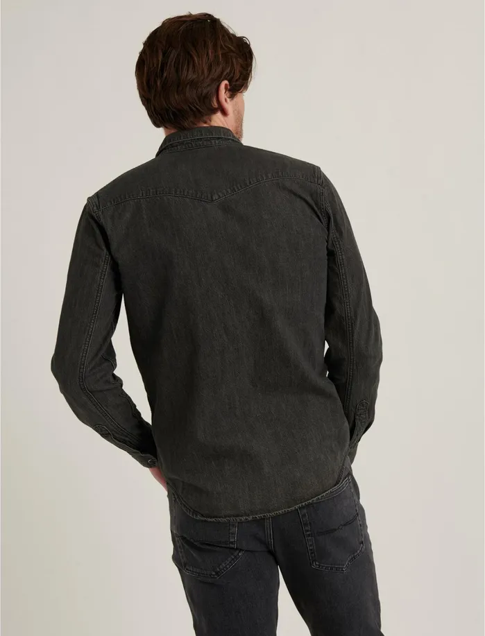 ButtonDowns Men Lucky Brand Denim Western Shirt Vista Grey