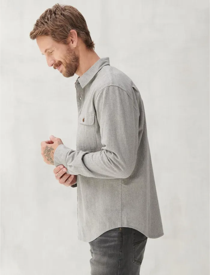 ButtonDowns Men Lucky Brand Ls Humboldt Workwear Shirt Heather Grey