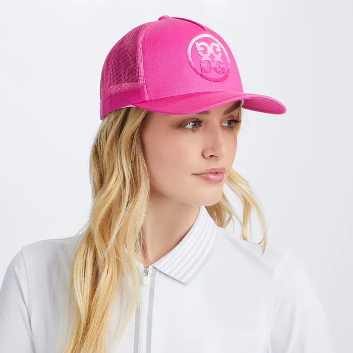 Circle G039s Ombr Cotton Twill Trucker Hat Day Glow Pink WomenGolf GFORE Hats