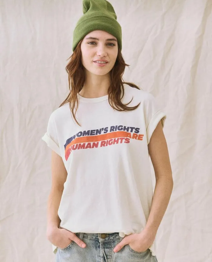 CollectionTees and Sweats The Great Limited Edition The Women039s Rights Boxy Crew Washed White