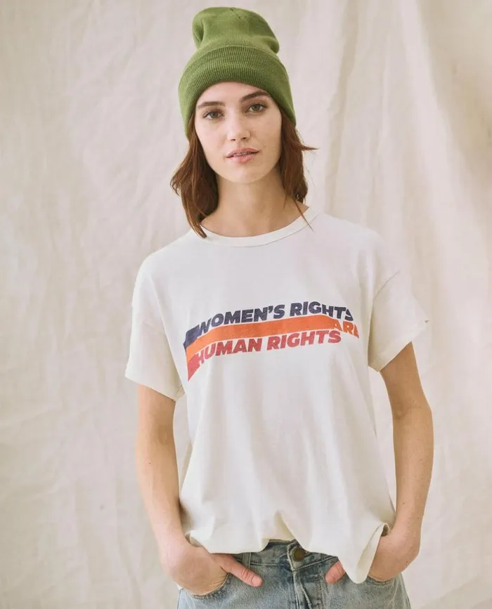 CollectionTees and Sweats The Great Limited Edition The Women039s Rights Boxy Crew Washed White