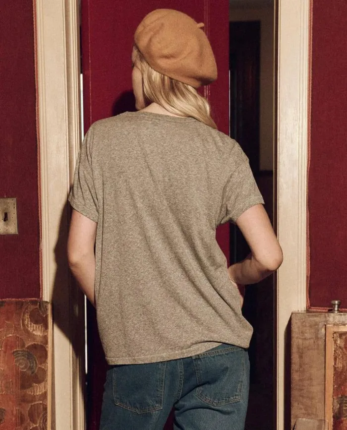 CollectionTees and Sweats The Great The Boxy Crew Heather Grey With Perched Cardinal Graphic