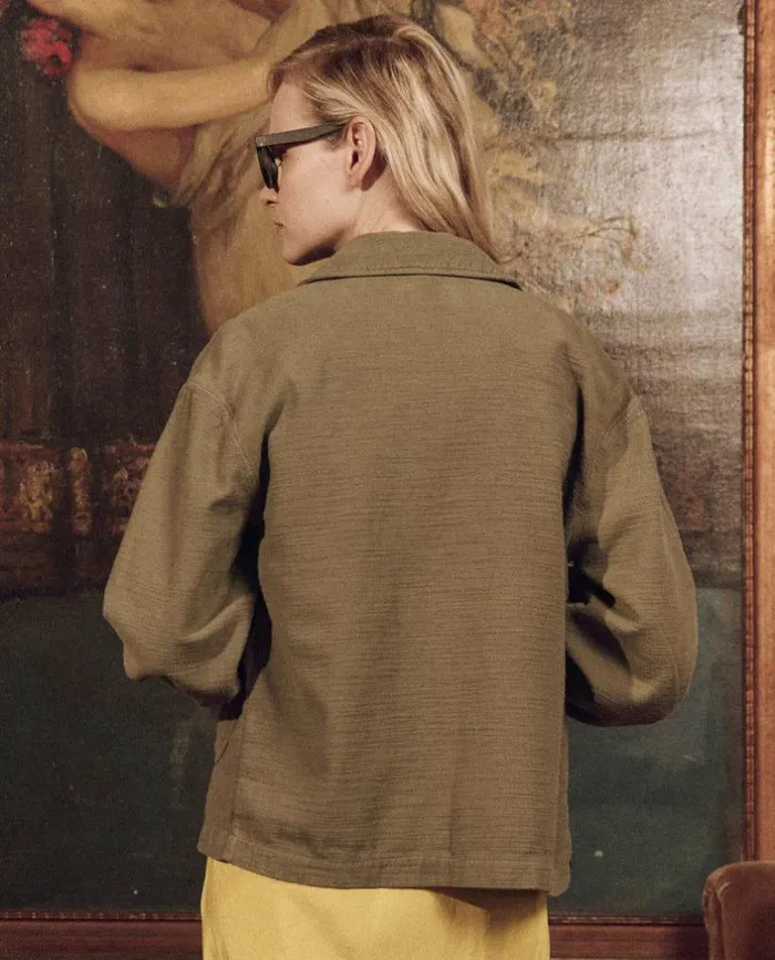 Collection The Great The Blouson Sleeve Chore Jacket Army