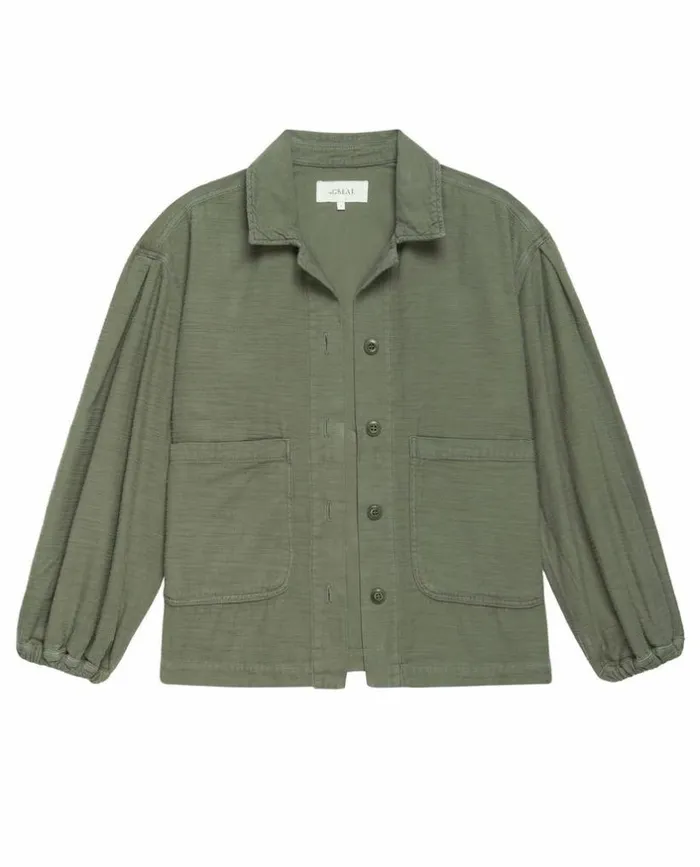 Collection The Great The Blouson Sleeve Chore Jacket Army
