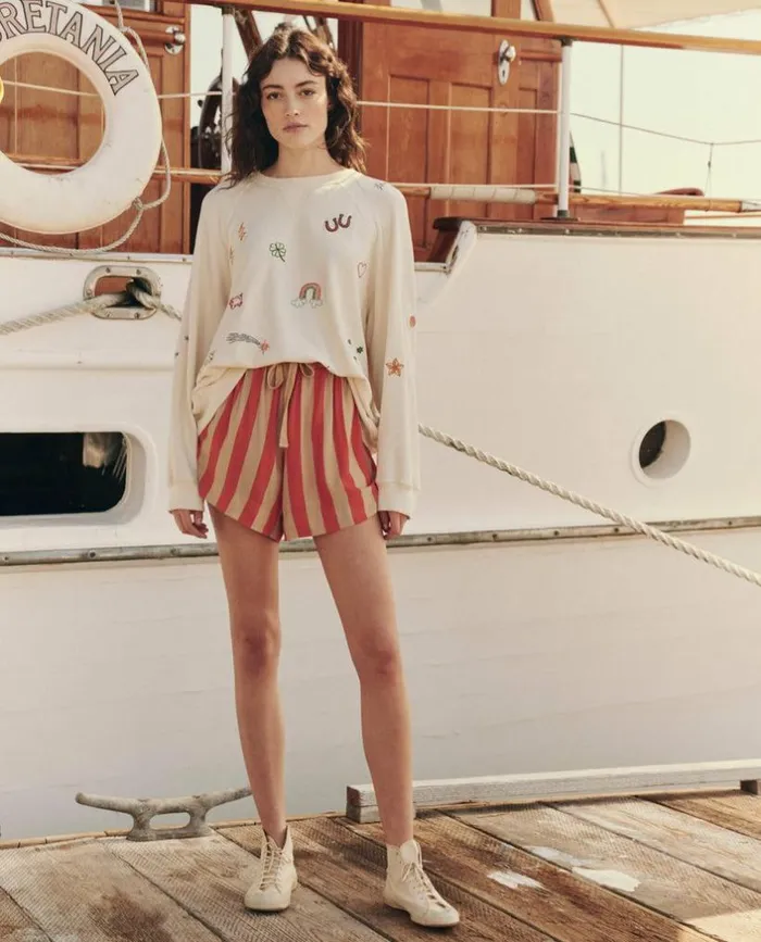 Collection The Great The Bonfire Short Sunset Stripe
