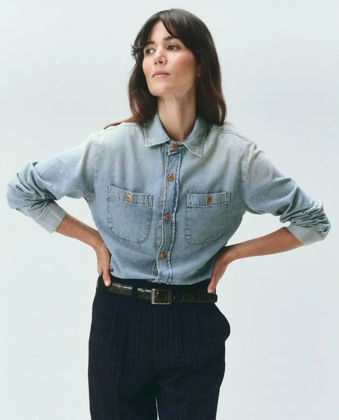 Collection The Great The Harbor Shirt Asphalt Wash