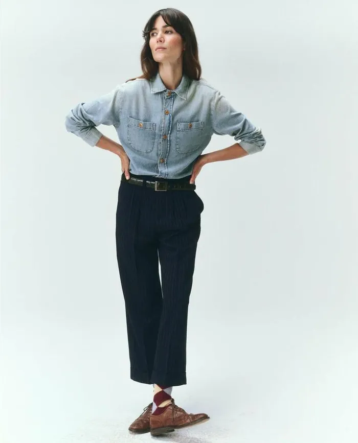 Collection The Great The Harbor Shirt Asphalt Wash