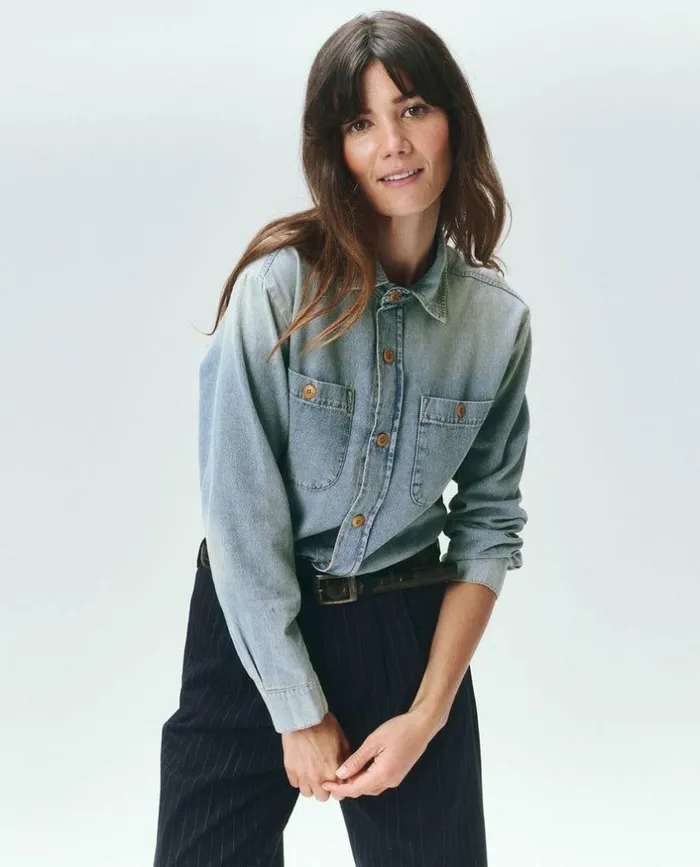 Collection The Great The Harbor Shirt Asphalt Wash