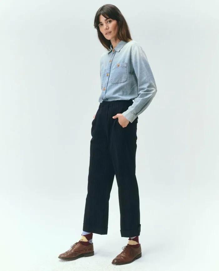 Collection The Great The Harbor Shirt Asphalt Wash