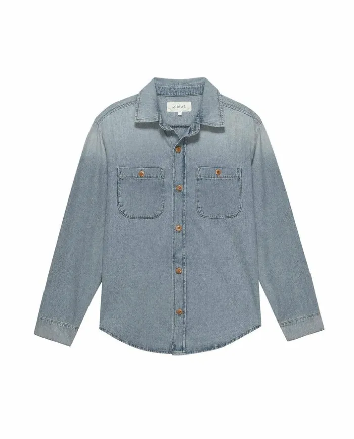 Collection The Great The Harbor Shirt Asphalt Wash