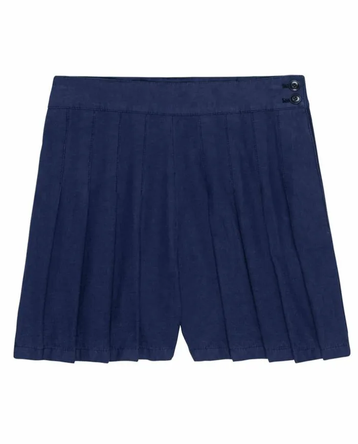 Collection The Great The Pleated Short French Blue