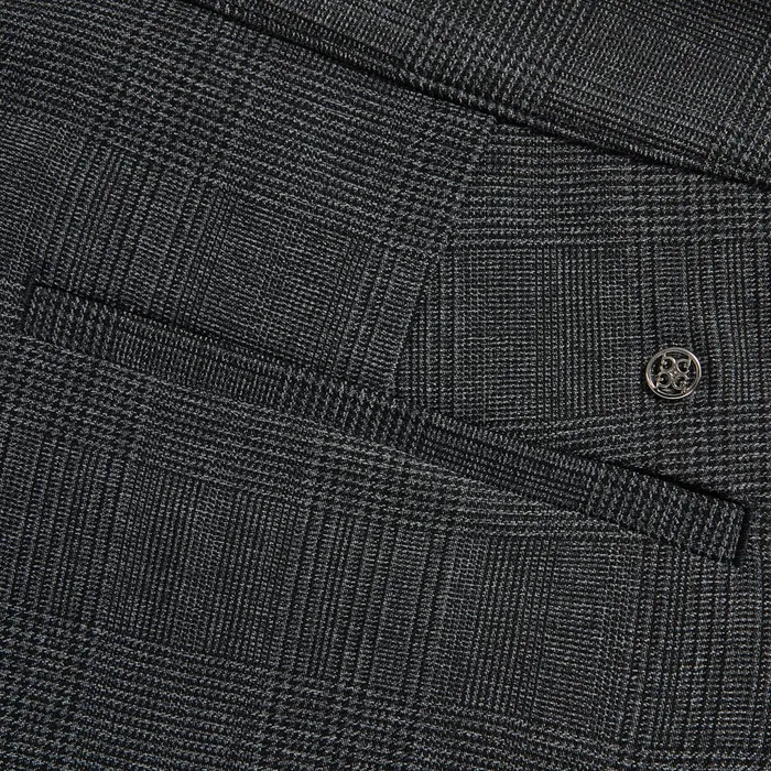 Cuffed Glen Plaid Stretch Trouser Charcoal Heather Grey Women GFORE Bottoms