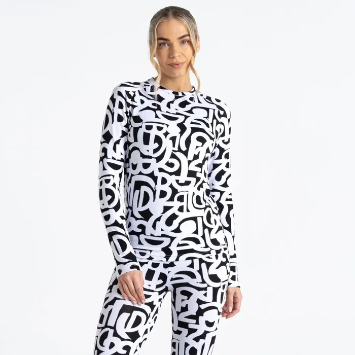 Dare 2b Base Layers Exchange III Base Layer Set Black and White Graffiti 8211 Women