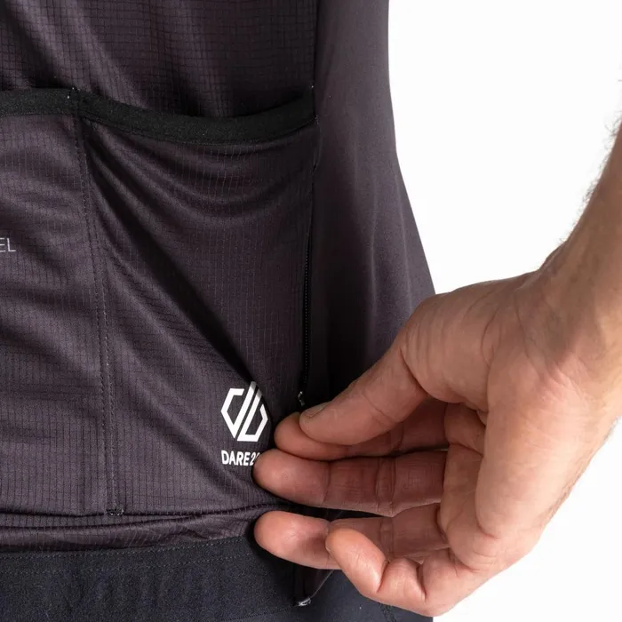 Dare 2b Cycling Jerseys AEP Revolving Short Sleeved Jersey Black 8211 Men