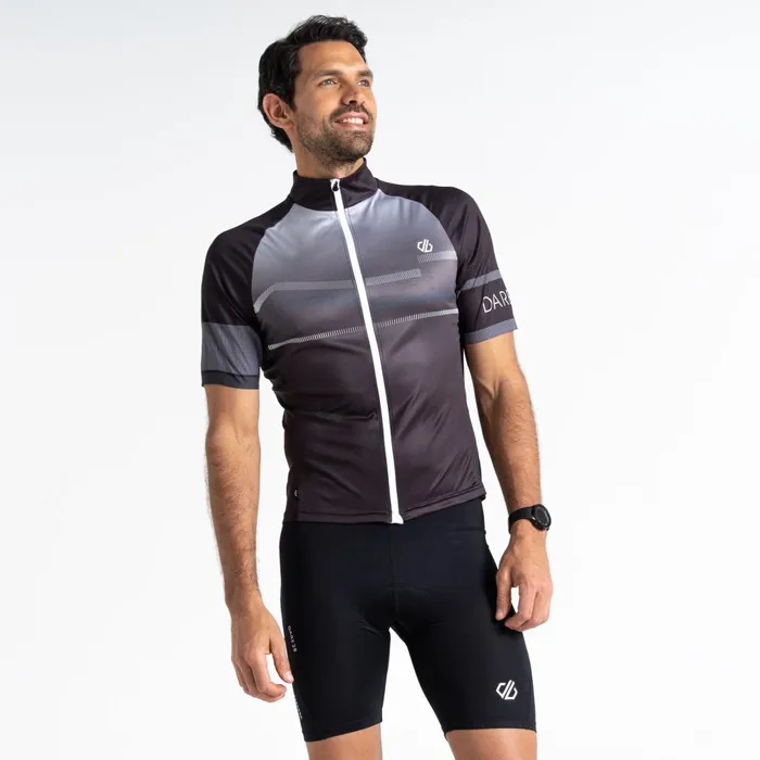 Dare 2b Cycling Jerseys AEP Revolving Short Sleeved Jersey Black 8211 Men