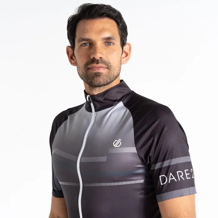 Dare 2b Cycling Jerseys AEP Revolving Short Sleeved Jersey Black 8211 Men