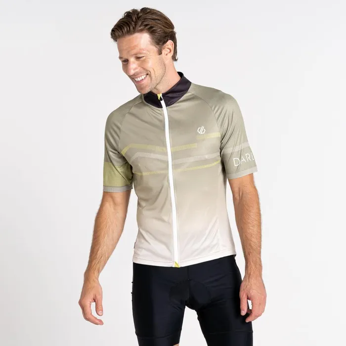 Dare 2b Cycling Jerseys AEP Revolving Short Sleeved Jersey Oil Green 8211 Men