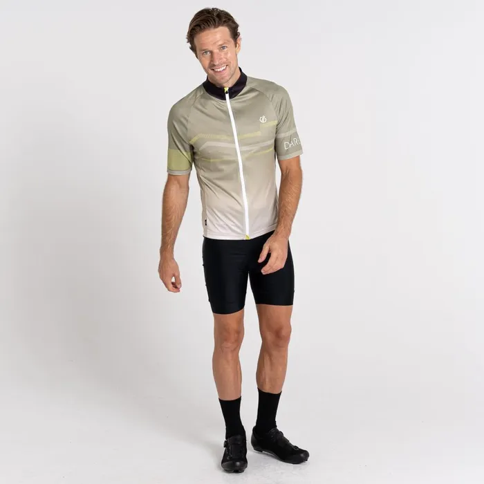 Dare 2b Cycling Jerseys AEP Revolving Short Sleeved Jersey Oil Green 8211 Men