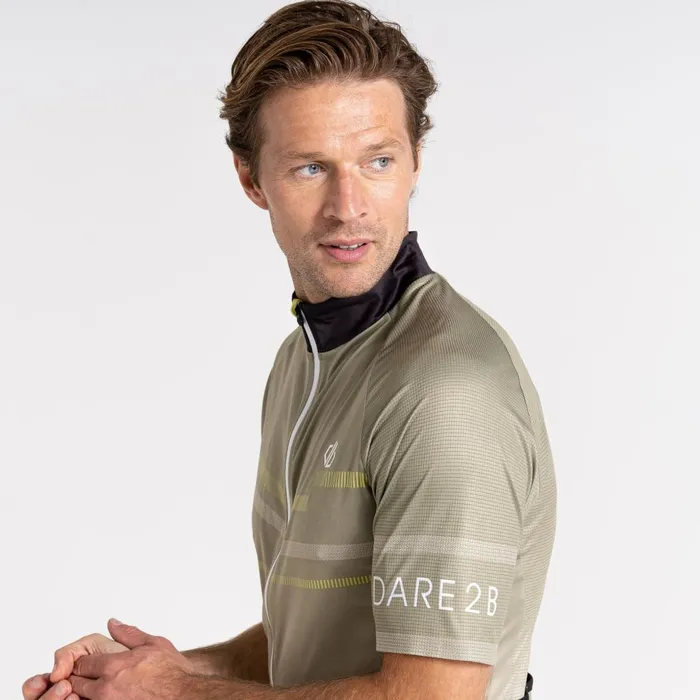 Dare 2b Cycling Jerseys AEP Revolving Short Sleeved Jersey Oil Green 8211 Men