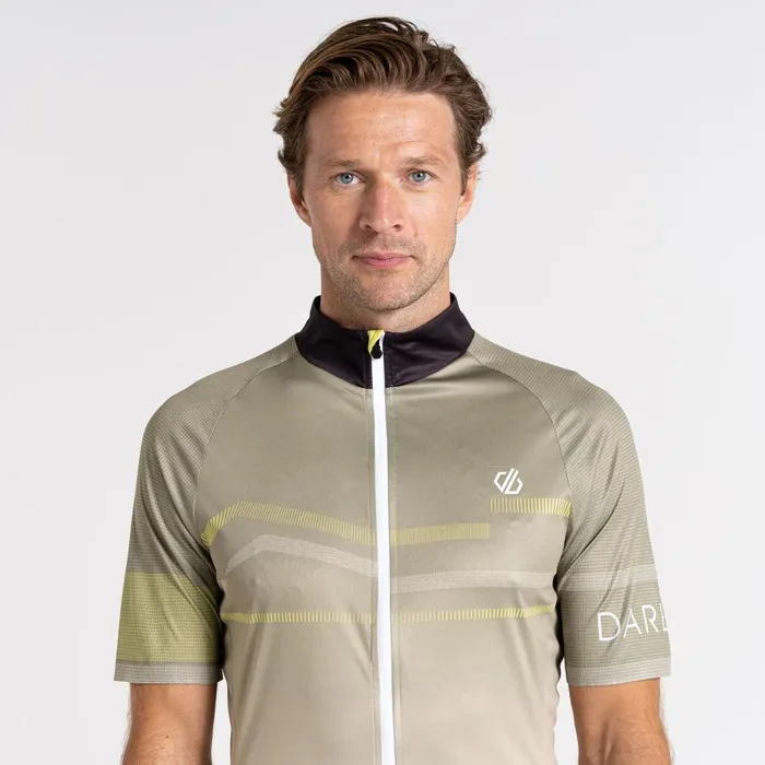Dare 2b Cycling Jerseys AEP Revolving Short Sleeved Jersey Oil Green 8211 Men