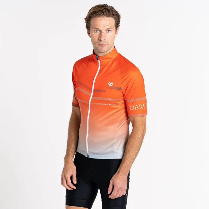 Dare 2b Cycling Jerseys AEP Revolving Short Sleeved Jersey Trail Blaze Red 8211 Men